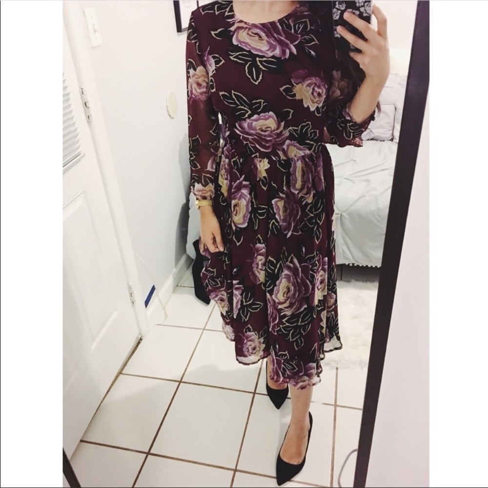 ASOS floral midi dress
